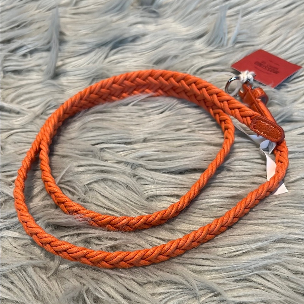 Mossimo Supply Co. Orange Braided Belt Accessory